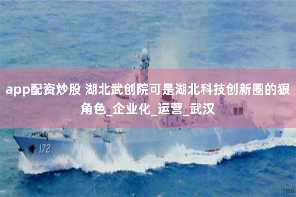 app配资炒股 湖北武创院可是湖北科技创新圈的狠角色_企业化_运营_武汉