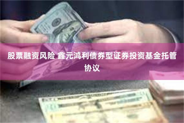 股票融资风险 鑫元鸿利债券型证券投资基金托管协议