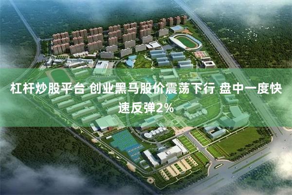 杠杆炒股平台 创业黑马股价震荡下行 盘中一度快速反弹2%
